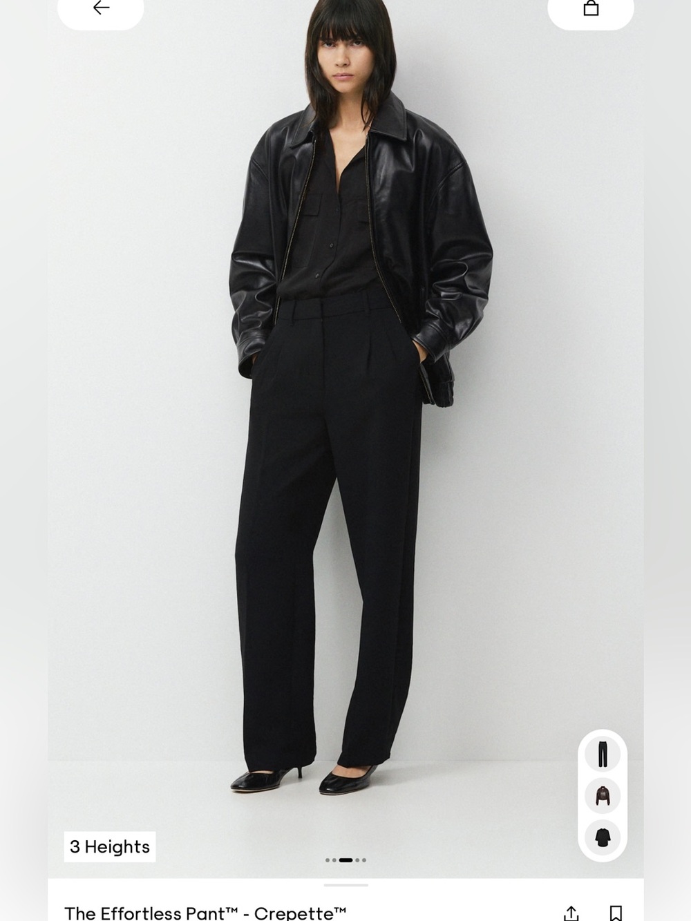 The Effortless Pant™ Crepette™ - Women's Black Tailored Pants